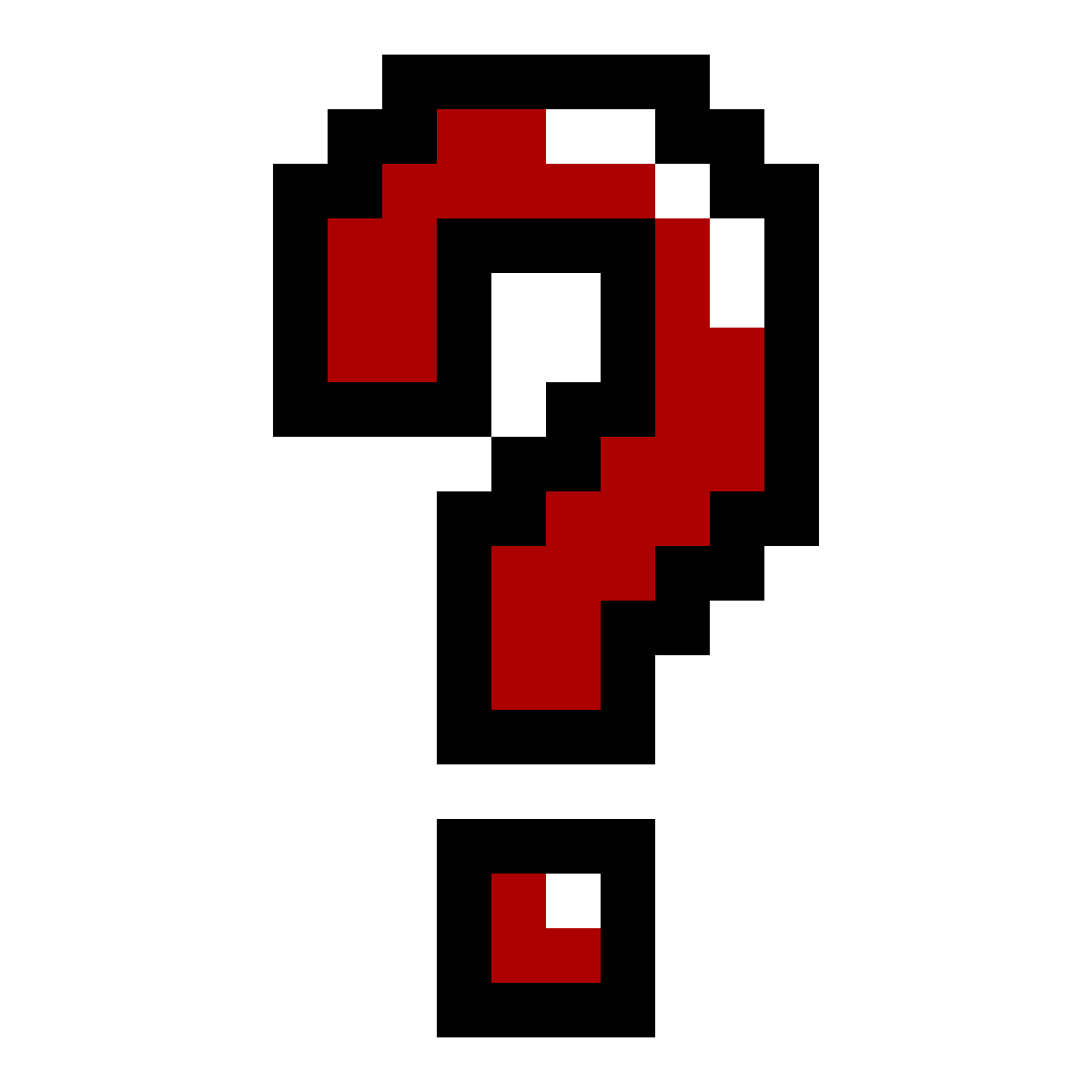Sprite of a question mark